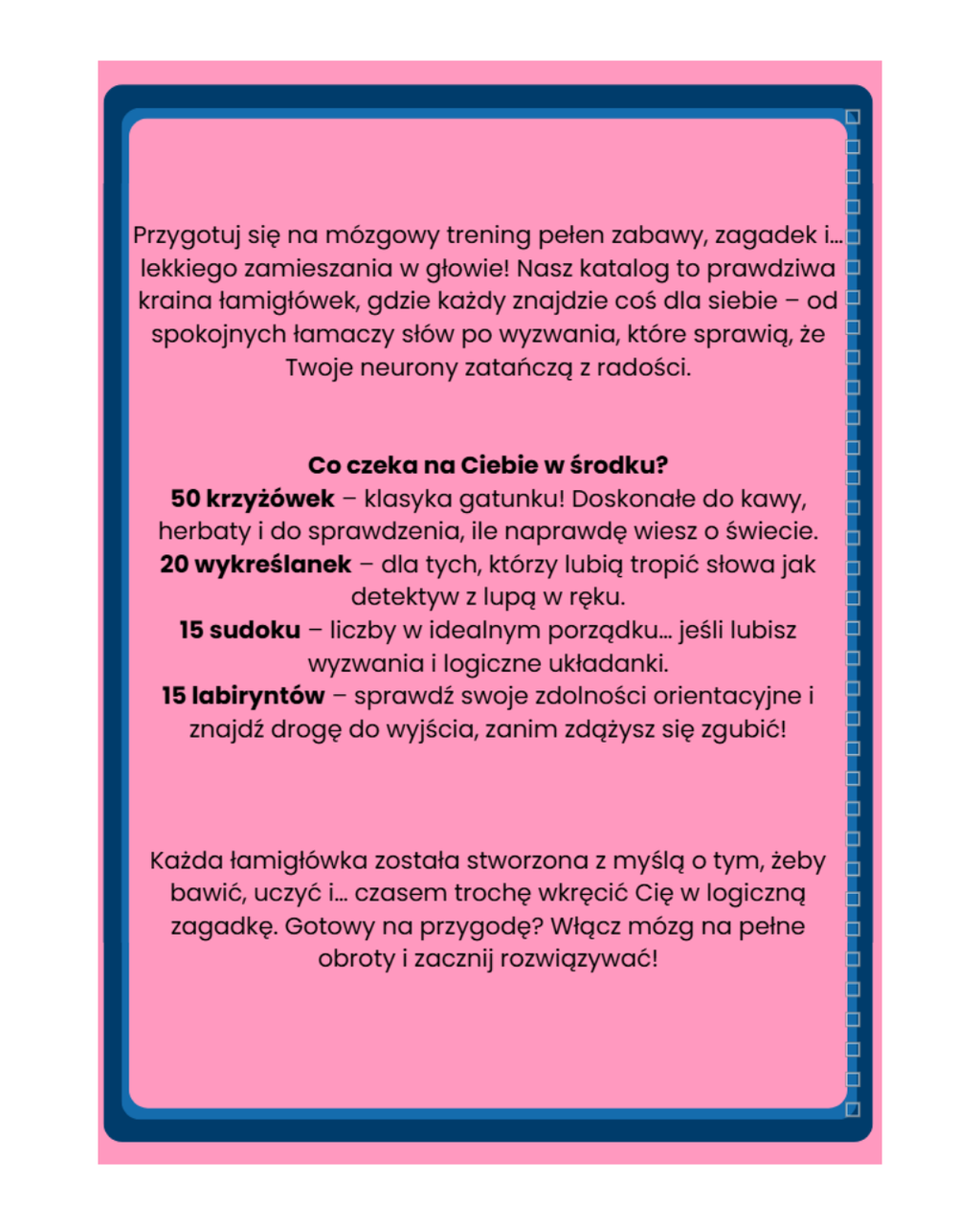 Katalog łamigłówek - wydanie nr 1 (PDF do pobrania)