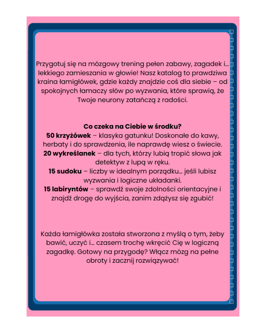 Katalog łamigłówek - wydanie nr 1 (PDF do pobrania)